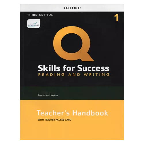 Q Skills for Success Reading &amp; Writing 1 Teacher&#039;s Handbook Teacher Access Code Card (3rd Edition)