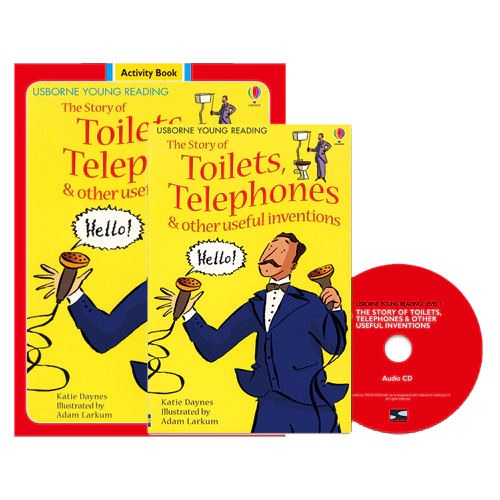 Usborne Young Reading Workbook Set 1-28 / Story of Toilets, Telephones &amp; Other Useful Inventions