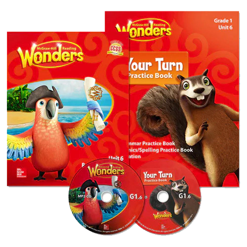 Wonders Grade 1.6 Reading / Writing Workshop &amp; Your Turn Practice Book with QR