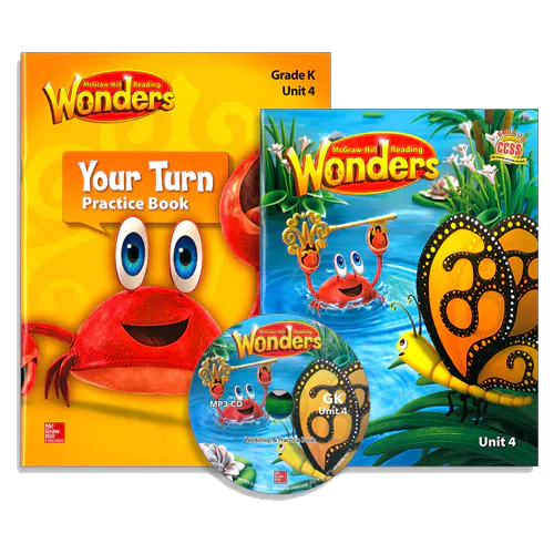 Wonders Grade K.04 Reading / Writing Workshop &amp; Your Turn Practice Book with QR