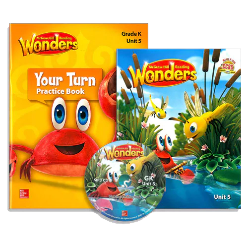 Wonders Grade K.05 Reading / Writing Workshop &amp; Your Turn Practice Book with QR