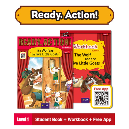 Ready Action 1 Set / The Wolf and the Five Little Goats (2nd Edition)(2023)