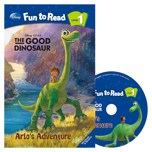 Disney Fun to Read, Learn to Read! 1-28 / Arlo’s Adventure (The Good Dinosour) Student&#039;s Book with Workbook &amp; Audio CD(1)