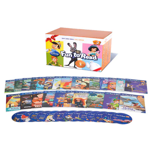 Disney Fun to Read 2단계 25종 Full Set (Book+CD) (New)