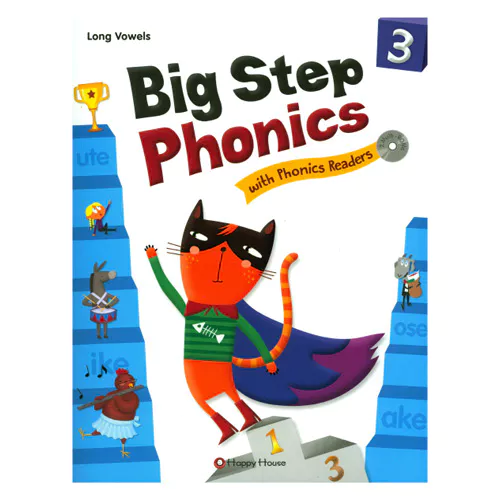 Big Step Phonics 3 Long Vowels Student&#039;s Book with Workbook &amp; Phonics Readers &amp; Multi-Rom(2)