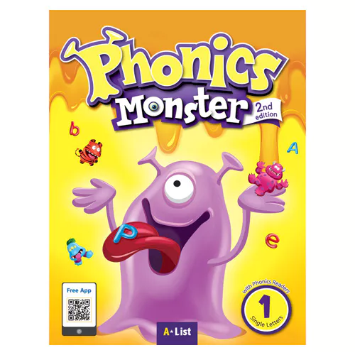 Phonics Monster 1 Single Letter Student&#039;s Book with Phonics Readers &amp; App (2nd Edition)