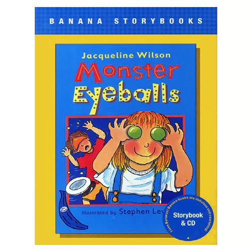 Banana Storybook Blue -L6-Monster eyeballs (Storybook + Audio CD)