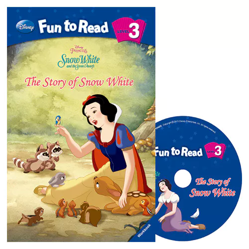 Disney Fun to Read, Learn to Read! 3-18 / The Story of Snow White (Snow White and the Seven Dwarfs) Student&#039;s Book with Workbook &amp; Audio CD(1)