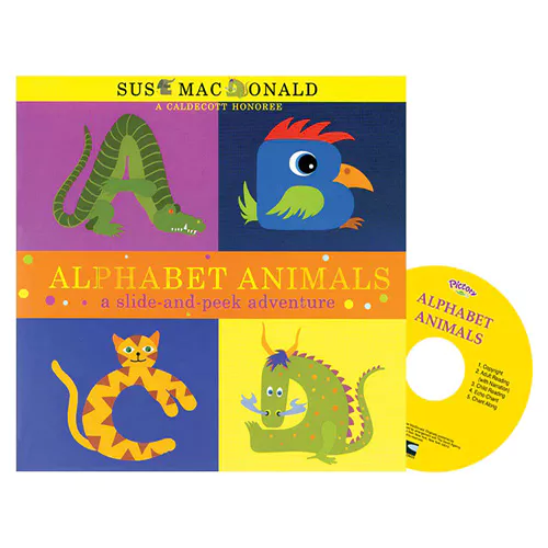 Pictory Infant &amp; Toddler-22 CD Set / Alphabet Animals -A Slide-and-Peek Adventure (Pull-out Book)