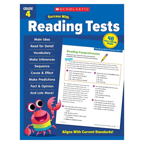 Scholastic Success with Reading Tests Grade 4 (Paperback)