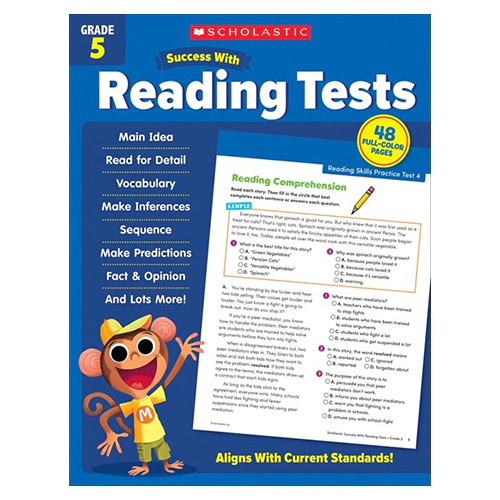 Scholastic Success with Reading Tests Grade 5 (Paperback)