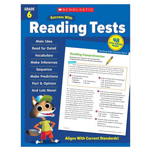 Scholastic Success with Reading Tests Grade 6 (Paperback)