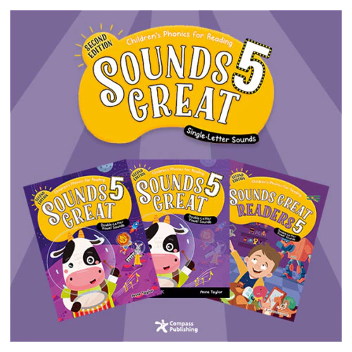 Sounds Great 5 Double-Letter Vowel Sounds Set (Student&#039;s Book+Workbook+Readers) (2nd Edition)