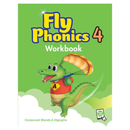 Fly Phonics 4 Consonant Blends &amp; Digraphs Workbook with QR
